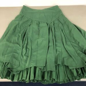 H&M Green Layered Skirt